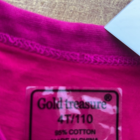 NWT 2 Girls 2 piece short set Size 4T Shirt with matching shorts - Picture 14 of 17